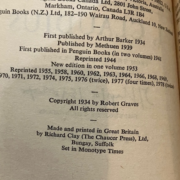 Robert Graves 'I, Claudius' Coffee Table Book - Tan and Red - Picture 6 of 16